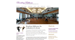 Desktop Screenshot of broadwayballroom.ca